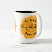 Mug à café à deux tons épices citrouille (Devant droit)
