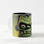 Mug à café à deux tons Frankenstein (Devant gauche)