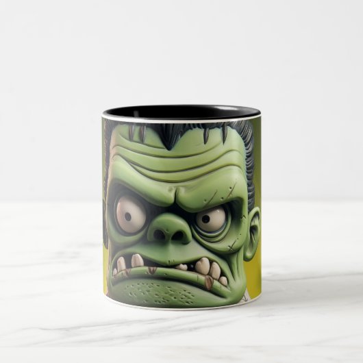 Mug à café à deux tons Frankenstein (Centre)