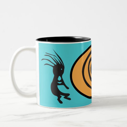 Mug à café à deux tons indien Kokopelli (Gauche)