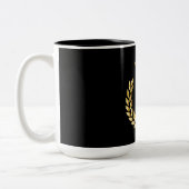 Mug à café à deux tons King Black et Gold et Crown (Gauche)