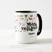Mug à café à deux tons Mère Veilleuse (Devant droit)