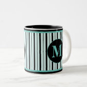 Mug à café à deux tons monogramme (Devant droit)