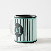 Mug à café à deux tons monogramme (Devant gauche)