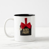 Mug à café à deux tons noir du vendredi (Gauche)