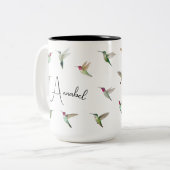 Mug à café à deux tons pour colibris Anna personna (Devant gauche)