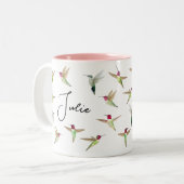Mug à café à deux tons pour colibris Anna personna (Devant gauche)