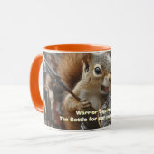 Mug à café à deux tons pour écureuils guerriers (Devant gauche)