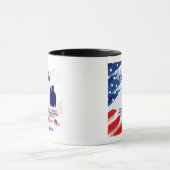 Mug à café à deux tons pour femme militaire (Centre)