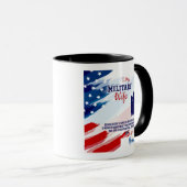 Mug à café à deux tons pour femme militaire (Devant droit)