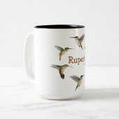 Mug à café à deux tons pour les colibris d'Allen (Devant gauche)