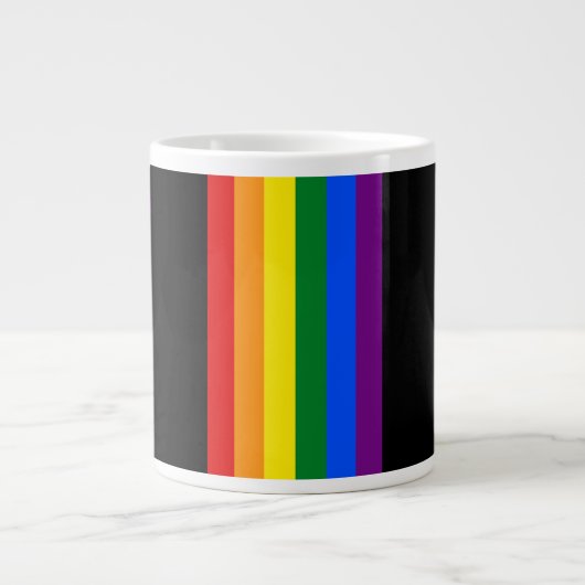 Mug à café à deux tons Rainbow Pride (Devant)