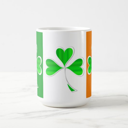 Mug à café à deux tons shamrock (Centre)