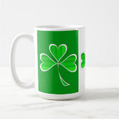 Mug à café à deux tons shamrock (Gauche)