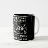 Mug à café à deux tons State/New Jersey (Devant droit)