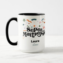 Mug à café à deux tons Super Maîtresse