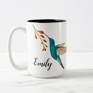 Mug à café à deux tons sur mesure pour colibris