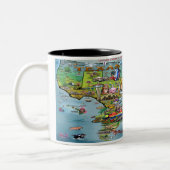 Mug à café à deux tons Texas Planet (Gauche)