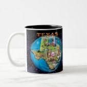 Mug à café à deux tons Texas Planet (Gauche)