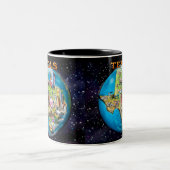 Mug à café à deux tons Texas Planet (Centre)