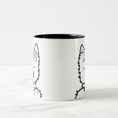 Mug à café à deux tons Westie Girl (Centre)