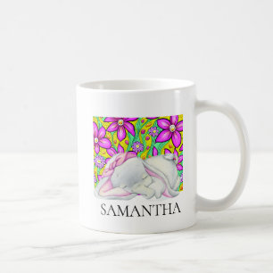 Mug à café à fleur d'éléphant