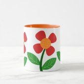 Mug à café à fleurs mignonnes (Centre)