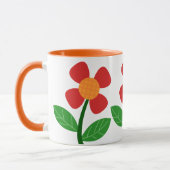 Mug à café à fleurs mignonnes (Gauche)