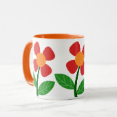 Mug à café à fleurs mignonnes (Devant gauche)