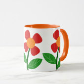 Mug à café à fleurs mignonnes (Devant droit)
