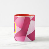 Mug à café à initiale holographique personnalisé (Centre)