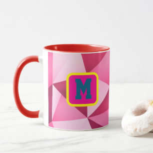 Mug à café à initiale holographique personnalisé