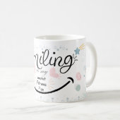 Mug à café à lèvres souriantes (Devant droit)