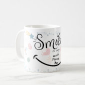 Mug à café à lèvres souriantes (Devant gauche)