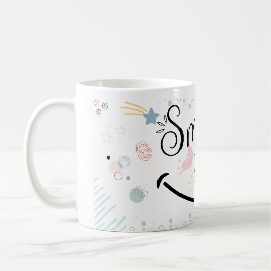 Mug à café à lèvres souriantes (Gauche)