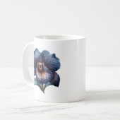 Mug à café à orchidée noire classique (Devant gauche)