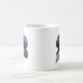 Mug à café à orchidée noire classique (Centre)