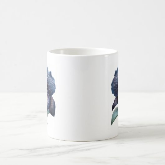 Mug à café à orchidée noire classique (Centre)