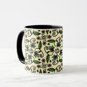 mug à café à pétales botaniques (Devant gauche)