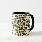 mug à café à pétales botaniques (Devant droit)