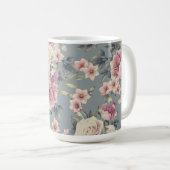 mug à café à roses roses (Devant droit)