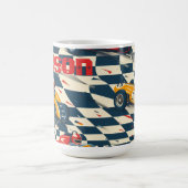 Mug à café à thème de voiture de course (Centre)