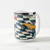 Mug à café à thème de voiture de course (Devant droit)