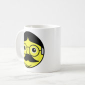 Mug à café à visage occidental classique (Devant gauche)