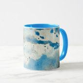 mug à café aquarelle abstraite (Devant droit)