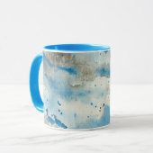 mug à café aquarelle abstraite (Devant gauche)