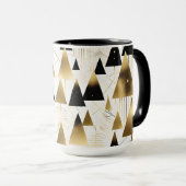 mug à café arbres de noël art déco (Devant droit)
