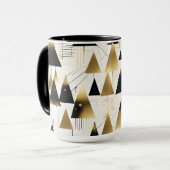 mug à café arbres de noël art déco (Devant gauche)