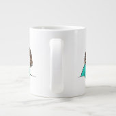 Mug à café au travail - Stressé + Fatigué (Dos)