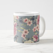 mug à café aux roses roses (Devant droit)